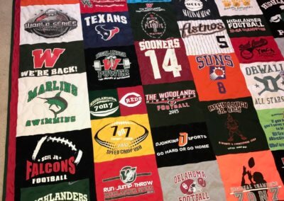 T-Shirt Quilt Images - Pictures of T-Shirt Quilts Gallery - T-Shirt Memory Quilts - Houston, TX