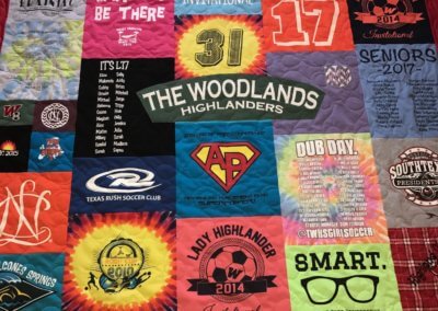 T-Shirt Quilt Images - Pictures of T-Shirt Quilts Gallery - T-Shirt Memory Quilts - Houston, TX