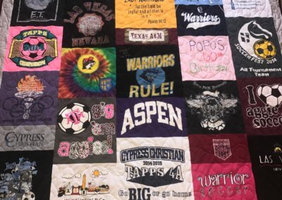 T-Shirt Quilt Images - Pictures of T-Shirt Quilts Gallery - T-Shirt Memory Quilts - Houston, TX