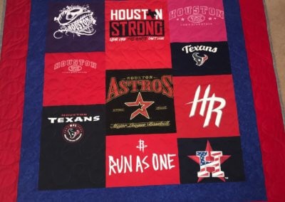 T-Shirt Quilt Images - Pictures of T-Shirt Quilts Gallery - T-Shirt Memory Quilts - Houston, TX