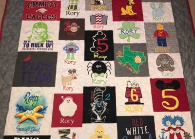 T-Shirt Quilt Images - Pictures of T-Shirt Quilts Gallery - T-Shirt Memory Quilts - Houston, TX