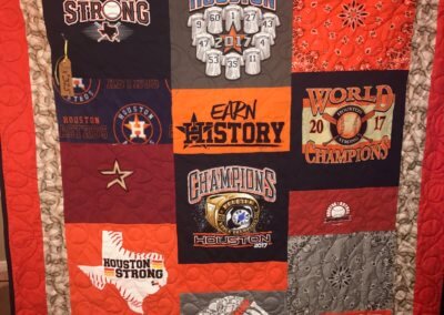 T-Shirt Quilt Images - Pictures of T-Shirt Quilts Gallery - T-Shirt Memory Quilts - Houston, TX