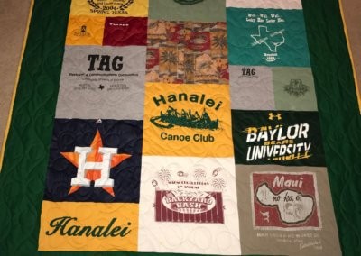 T-Shirt Quilt Images - Pictures of T-Shirt Quilts Gallery - T-Shirt Memory Quilts - Houston, TX