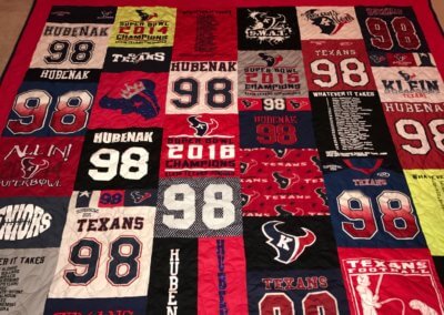 T-Shirt Quilt Images - Pictures of T-Shirt Quilts Gallery - T-Shirt Memory Quilts - Houston, TX