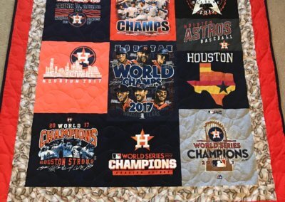 T-Shirt Quilt Images - Pictures of T-Shirt Quilts Gallery - T-Shirt Memory Quilts - Houston, TX