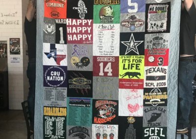 T-Shirt Quilt Images - Pictures of T-Shirt Quilts Gallery - T-Shirt Memory Quilts - Houston, TX