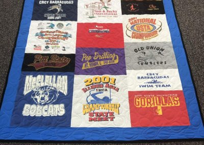 T-Shirt Quilt Images - Pictures of T-Shirt Quilts Gallery - T-Shirt Memory Quilts - Houston, TX